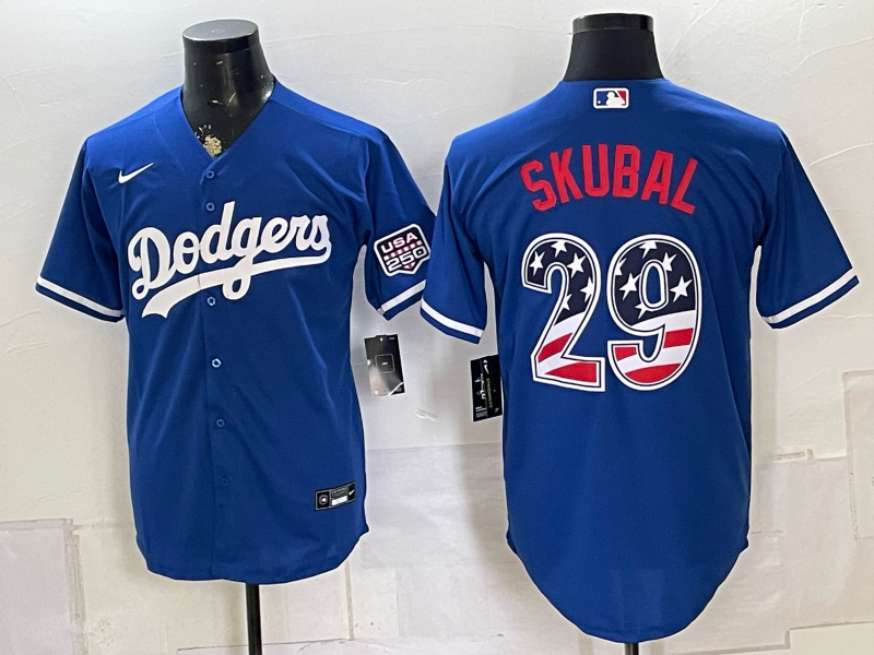 men Los Angeles Dodgers #29 Skubal blue Game 2026 Nike MLB Jersey 0808001->los angeles dodgers->MLB Jersey